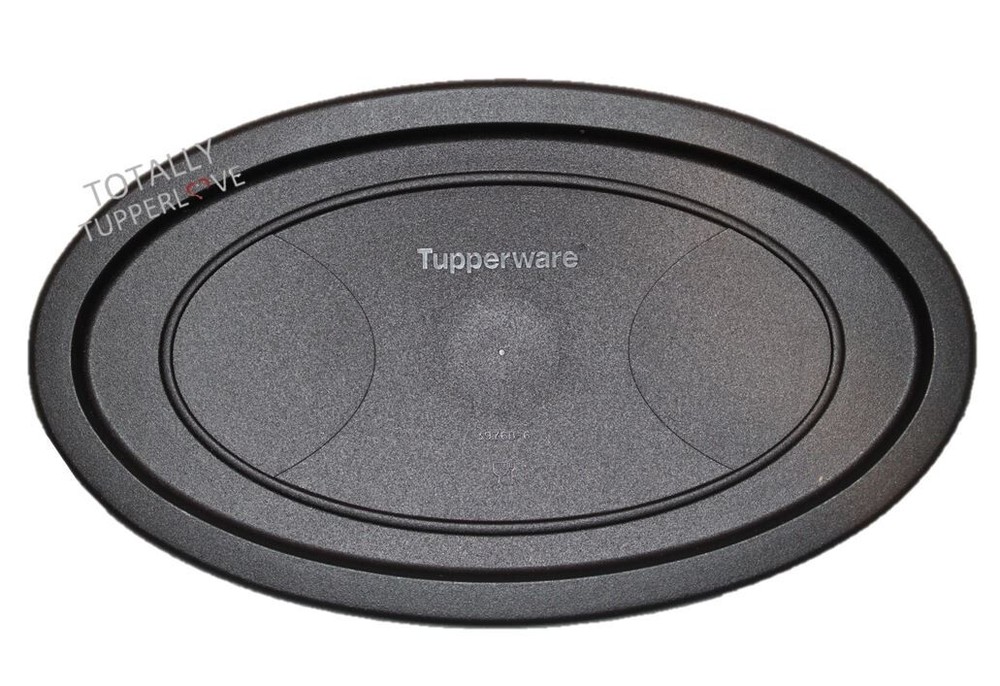 1 Tupperware FIFO Seal Medium Oval Replacement Lid Base Piece Black 3976 ❤