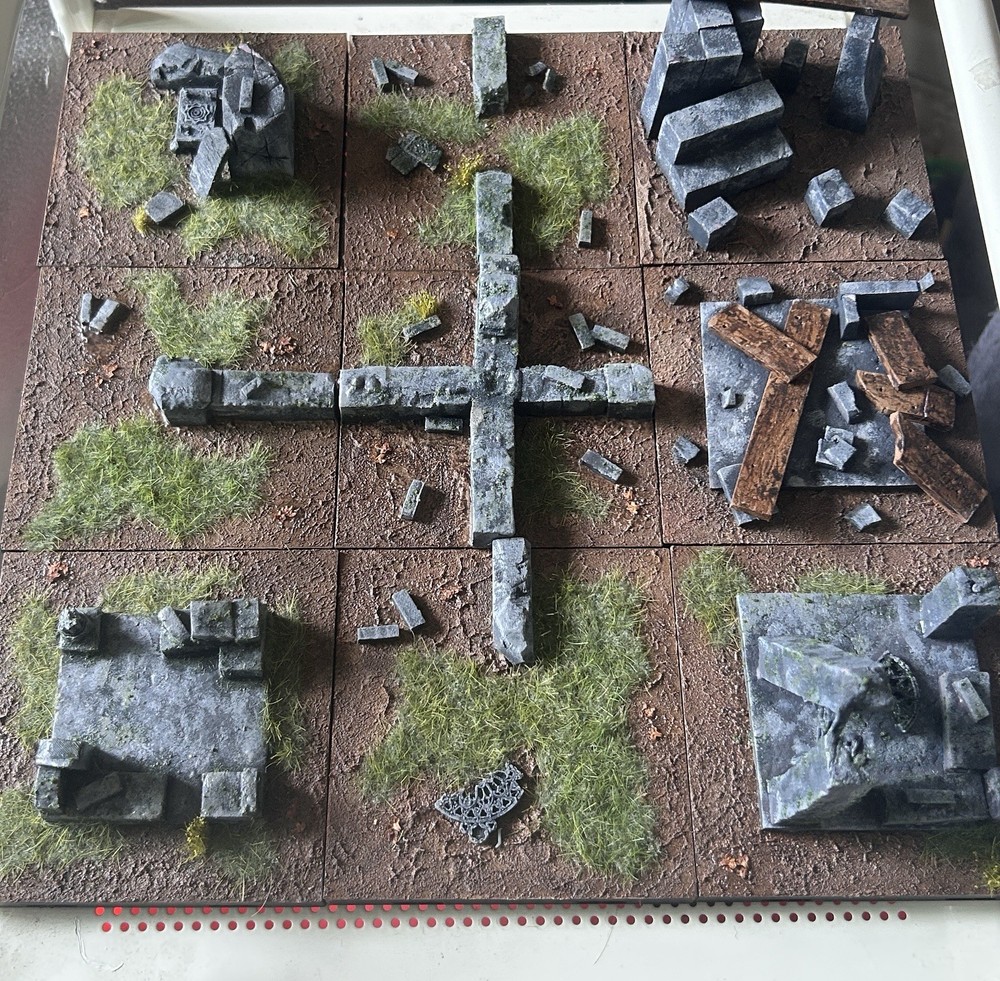 Large Set Terrain Tiles / Tabletop / Wargaming / DnD / Trench Crusade