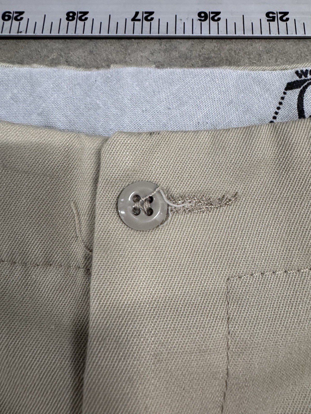 Vintage 1960s 1970s Workwear Slacks Trousers Men 35x30 Tan Sta-Prest Pants NEW