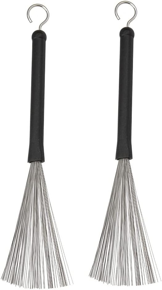 Wire Brushes for Drum Set Retractable Smooth Jazz Adjustable Fan