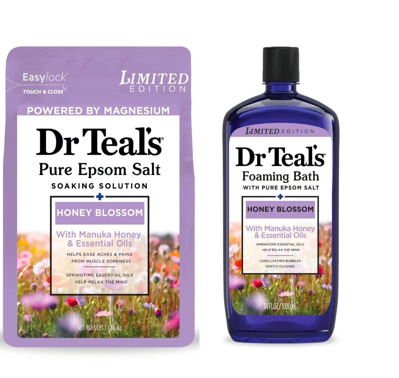 Dr Teals Limited Edition Epsom Salt & Foaming Bath