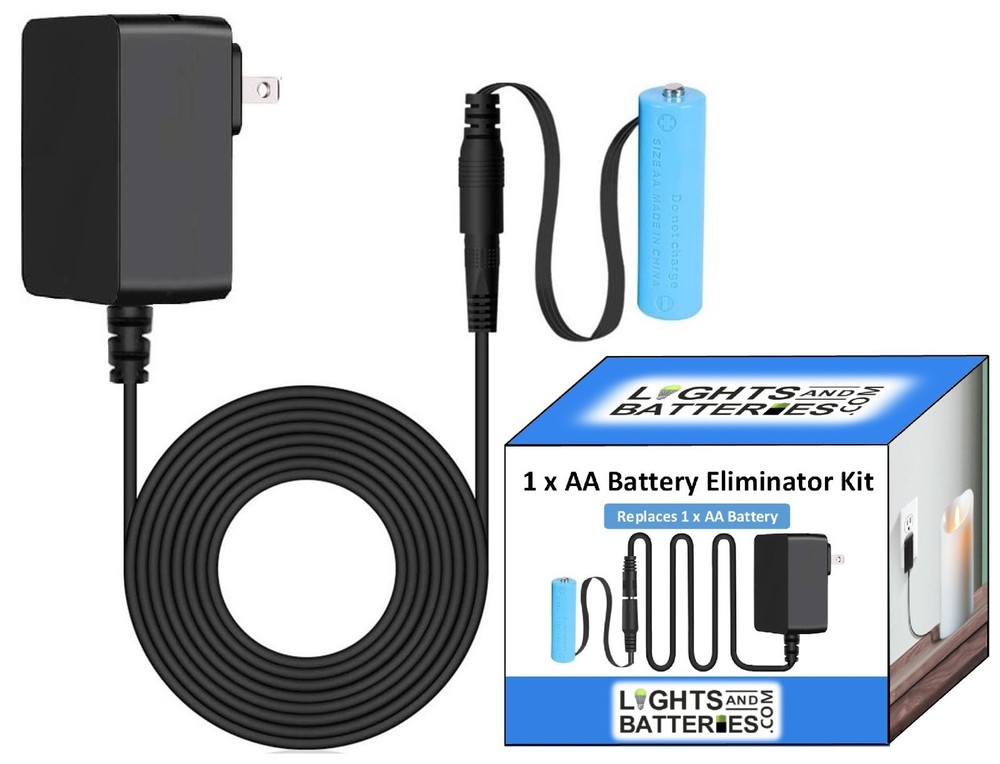 1 x AA Battery Replacement Eliminator Kit for Electronic Devices