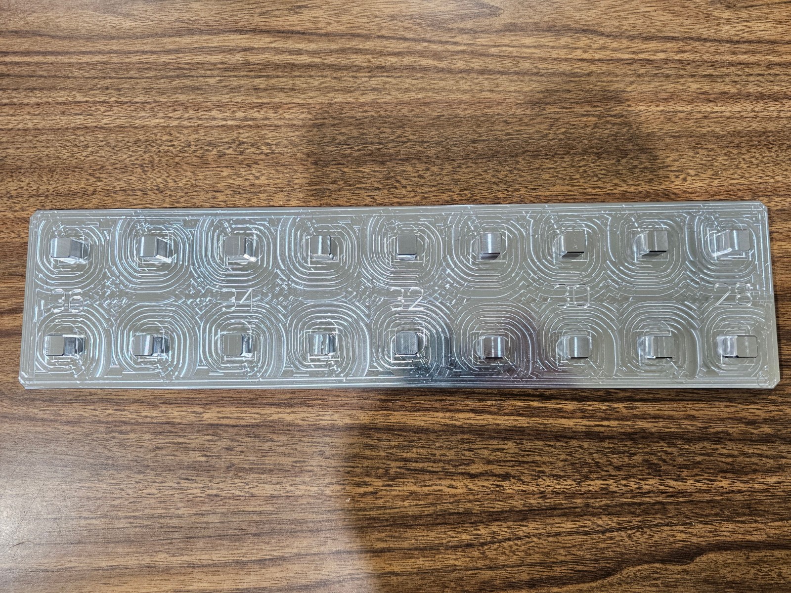 1/2 Drive Socket Organizer 2 Row 28-36 METRIC - TOOLBOX BILLET