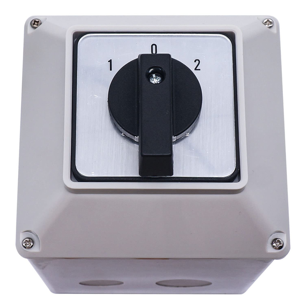 Changeover Switch 3 Position Selector Switch Box 12 Terminals 63A 690V Universal