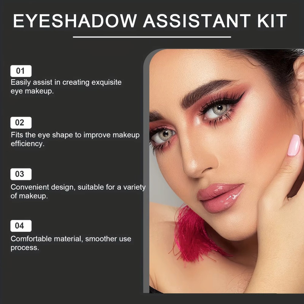 Eye Makeup Assistant - 2 Special Eyeshadow Brushes, Eyeshadow Tools, Quick