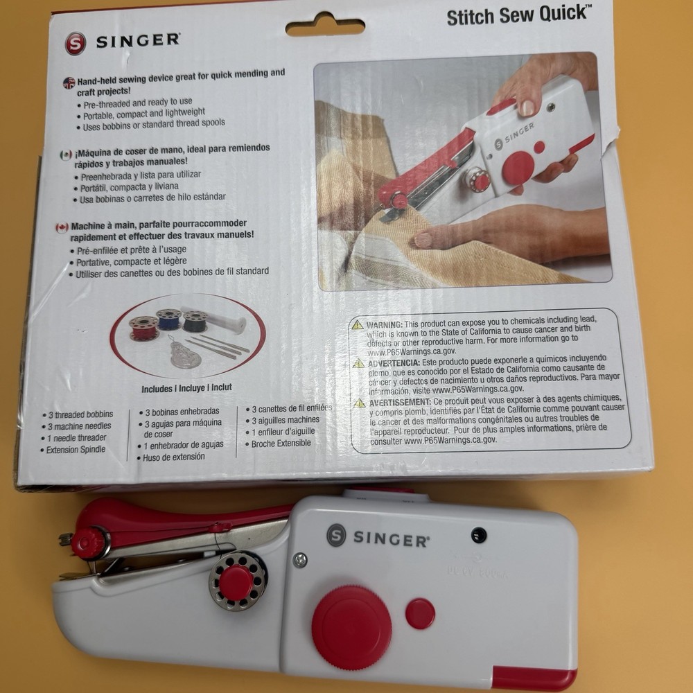 Singer, Stitch Sew Quick Mechanical Sewing Machine, Handheld. New Open Box