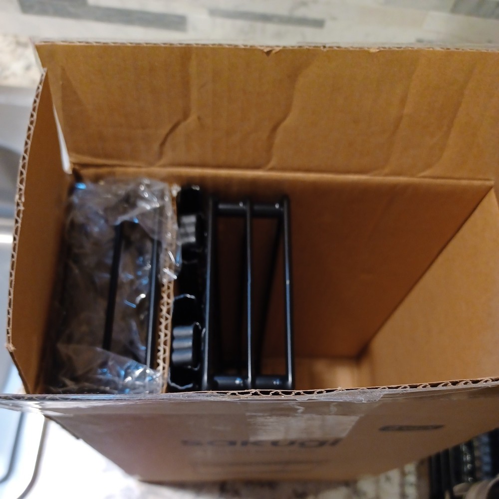 2 Pack Pull Out Spice Rack Organizer for Cabinet, 2-Tier Black approx 20 jars