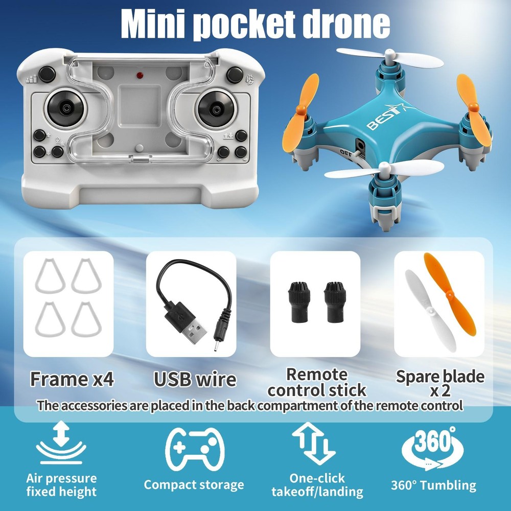 Beginner-Friendly RC Drone – Compact Quadcopter with Stable Flight