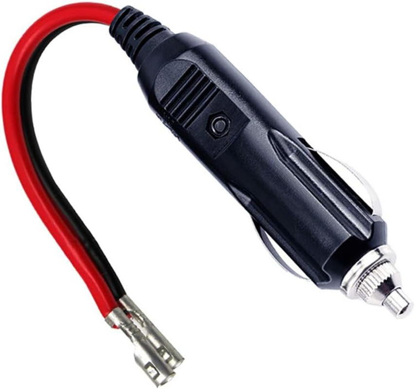 KUNCAN Replacement Cigarette Lighter Plug - 12 Volt Male Cigar Plug with Leads C