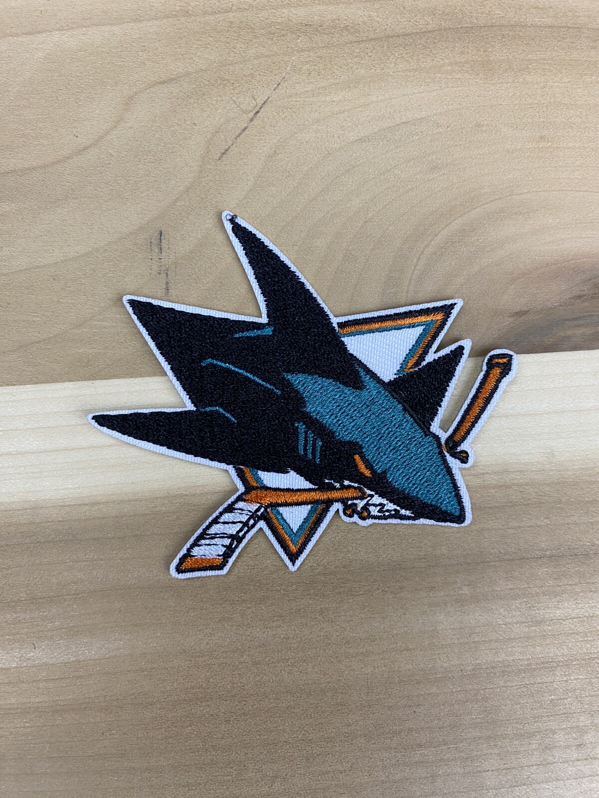 San Jose Sharks Embroidered Iron On Patch 3”x2.5”