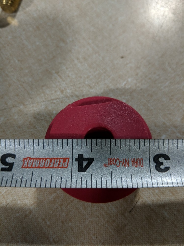 Stud Feed Thru Red + Black Pair