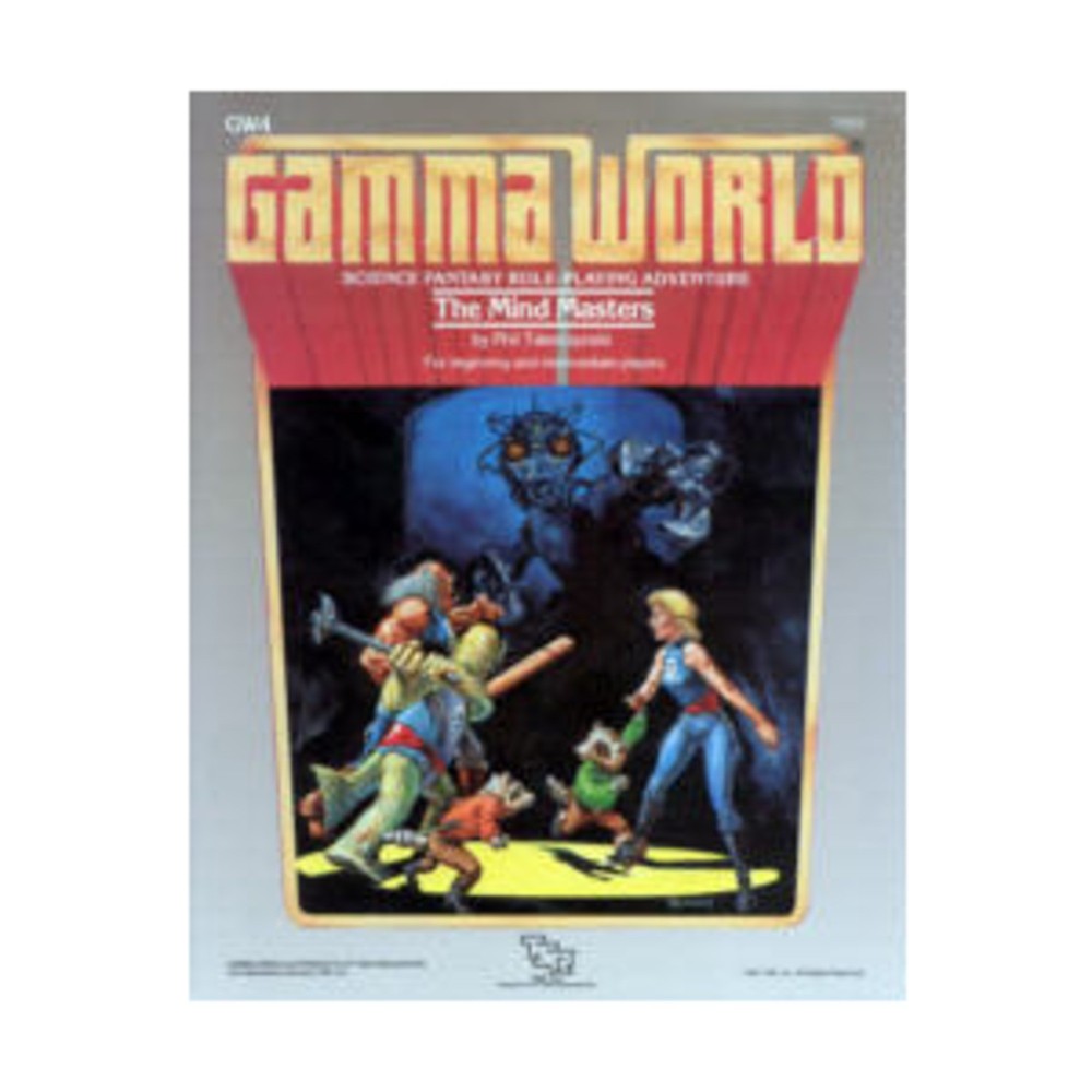TSR Gamma World Mind Masters VG+