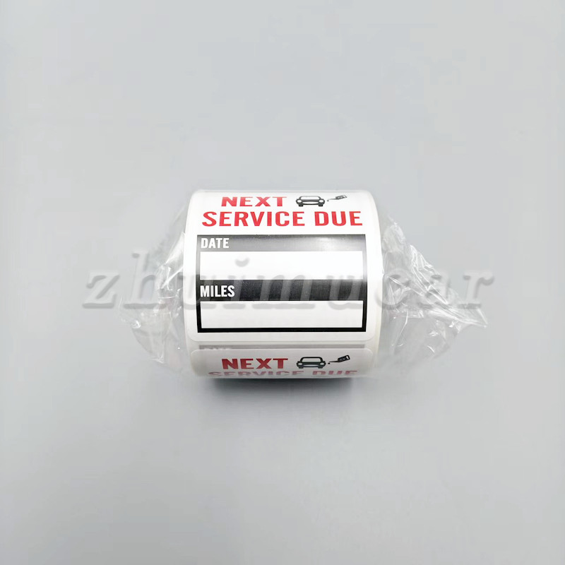 300PCS Oil Change Service Reminder Stickers Window Lite Sticker Pack 2"x2" US