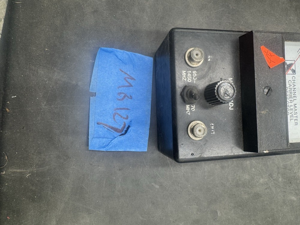 Channel Master Satellite Signal Meter Untested CARRIER LEVEL DETECTOR