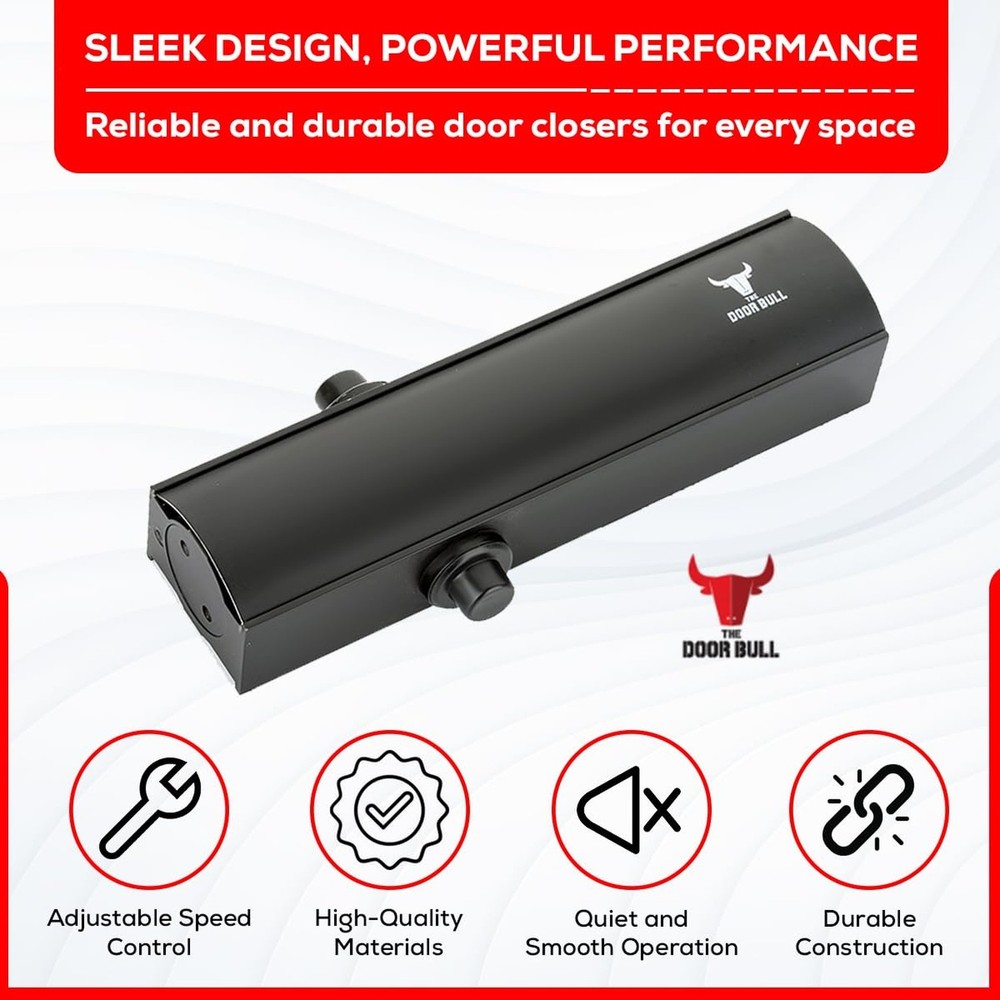 Series 5000 Automatic Door Closer – Surface Mounted Hydraulic Closer with