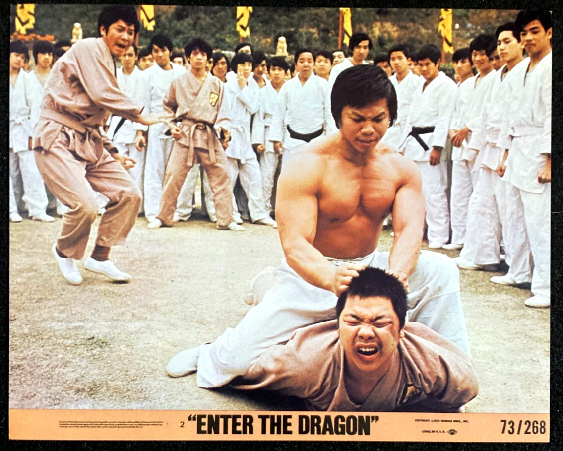 ENTER THE DRAGON Original Movie Lobby Card 1973 Bolo Yeung Kung Fu Martial Arts