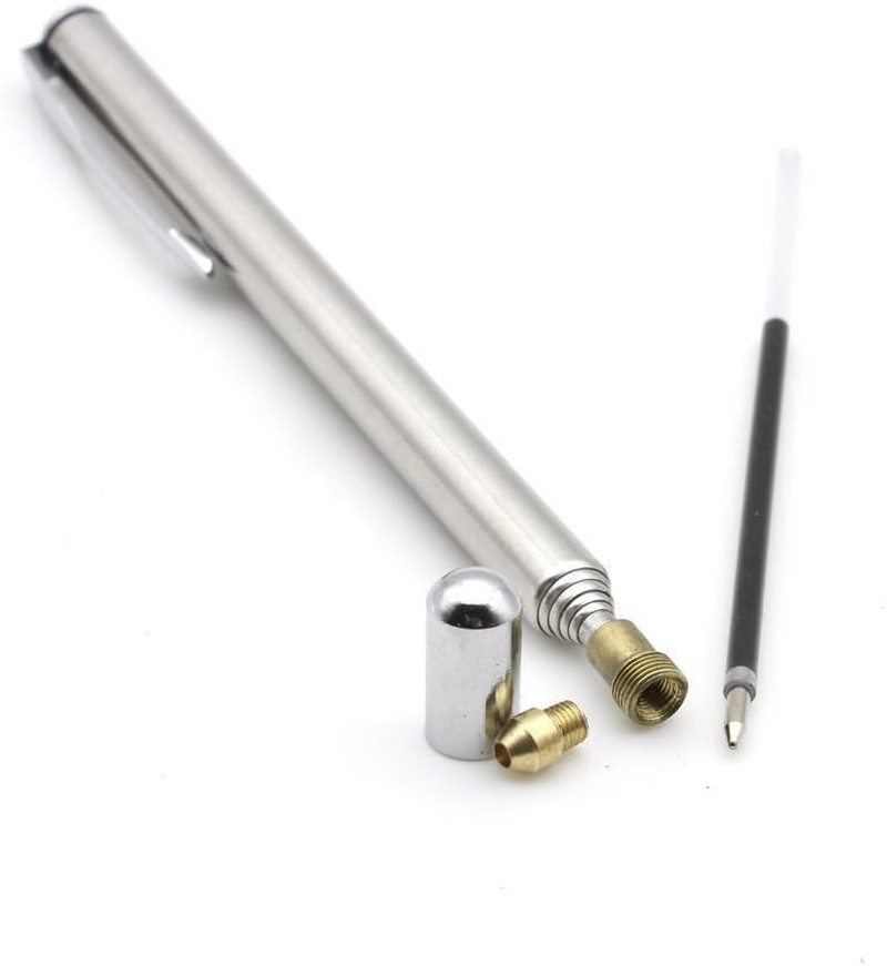 2PCS Stainless Steel Pen with Clip - Hand Pointer Extendable Telescopic Retracta