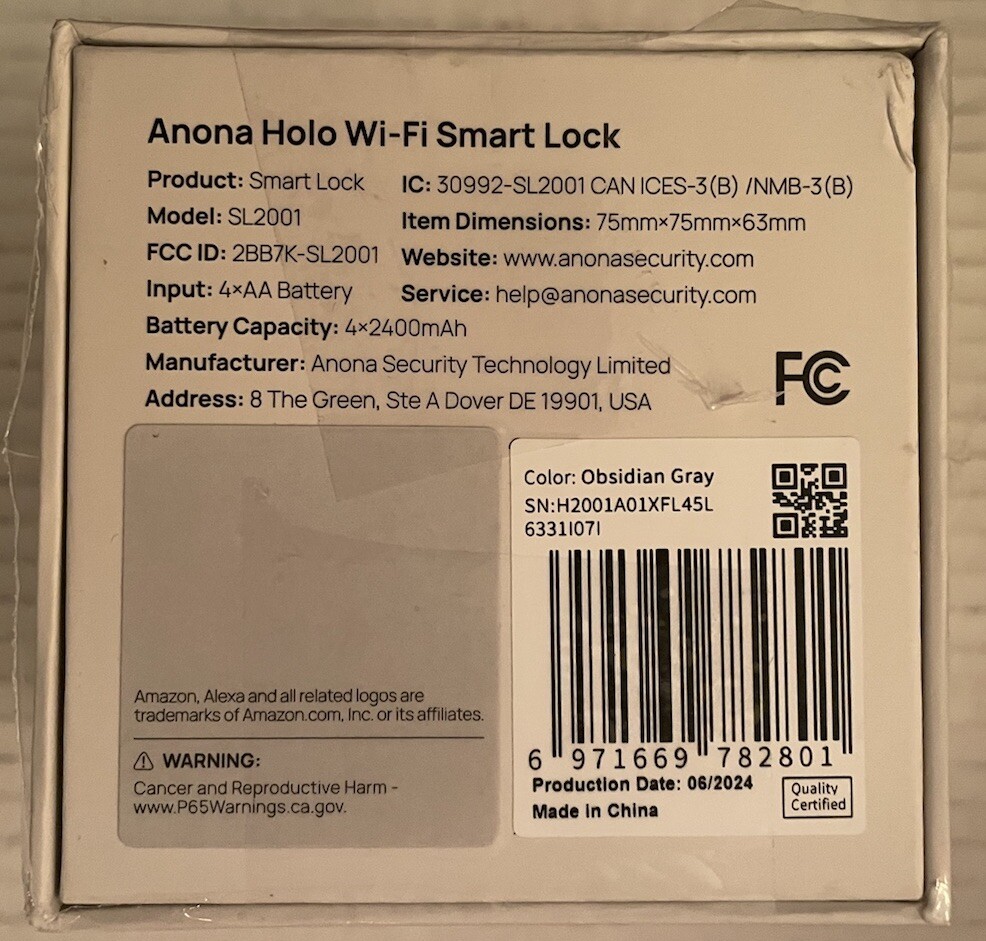 WiFi Smart Lock