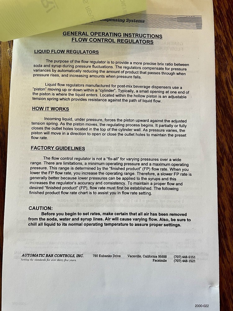 COCO COLA WUNDER-BAR DISPENSING SYSTEMS