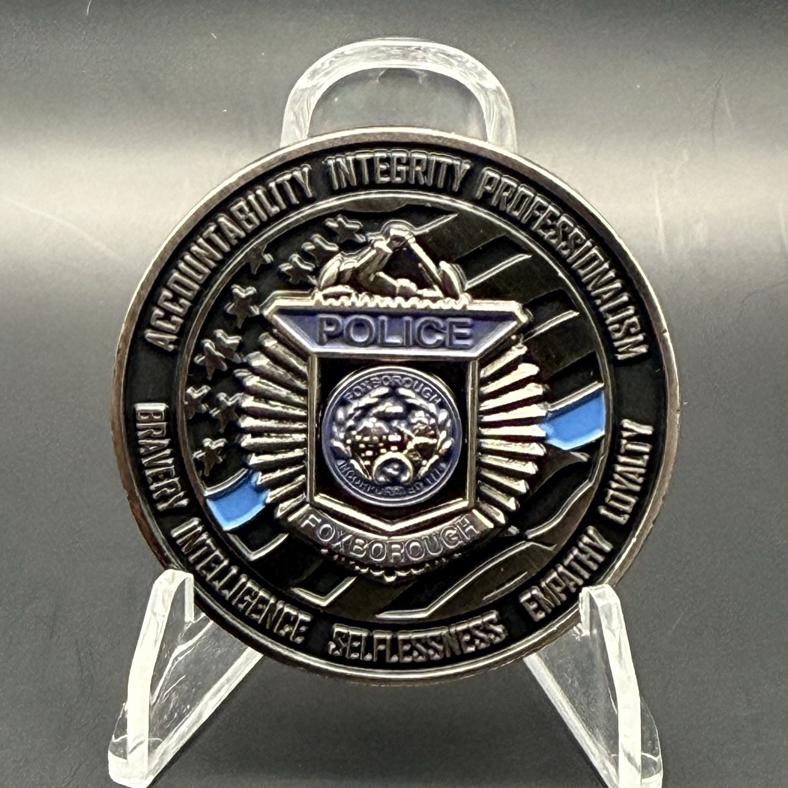 Foxborough Police Challenge Coin- NFL Patriots - Massachusetts MA