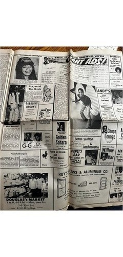 1972 Trenton NJ Weekly Newspaper Photograph: Becton at Fort Dix & Black History