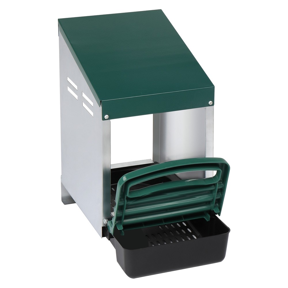 Single Roll Out Chicken Nesting Box with Plastic Basket, Egg Nest Box, Green