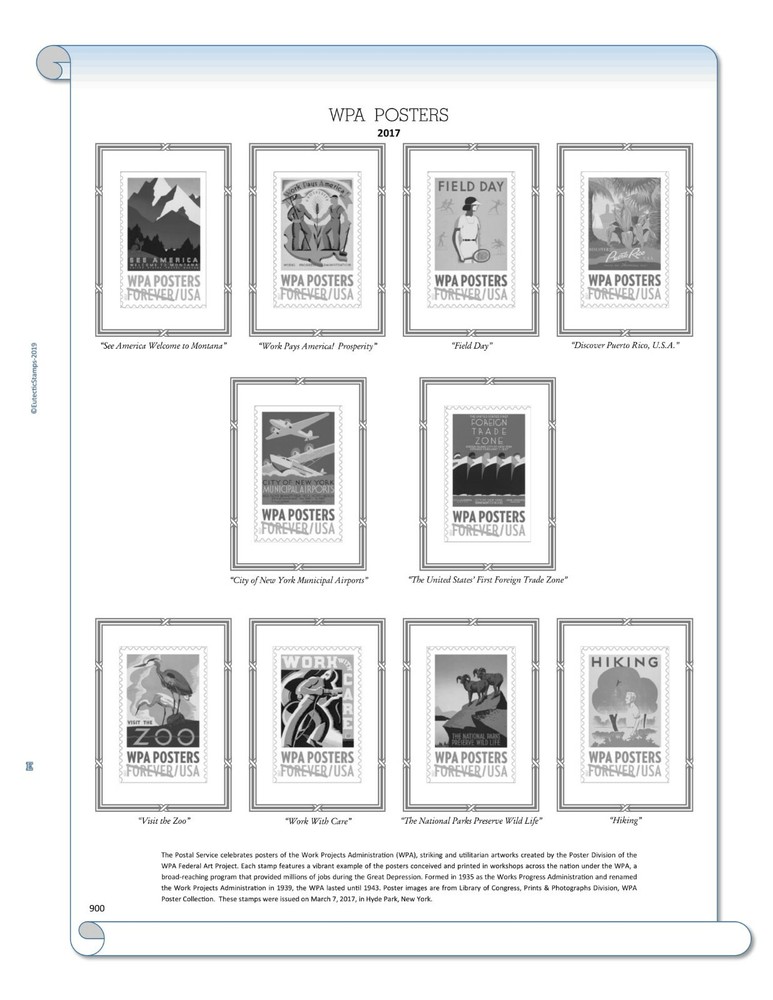 2017 U.S. Commemorative Singles COMPLETE Supplement (White Ace Alternative)