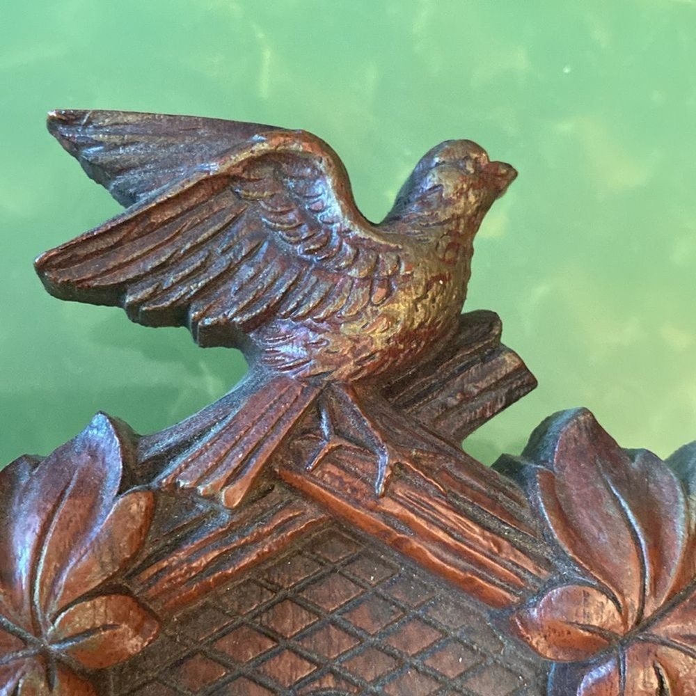 Rustic Brown Cuckoo Clock by Lux Co