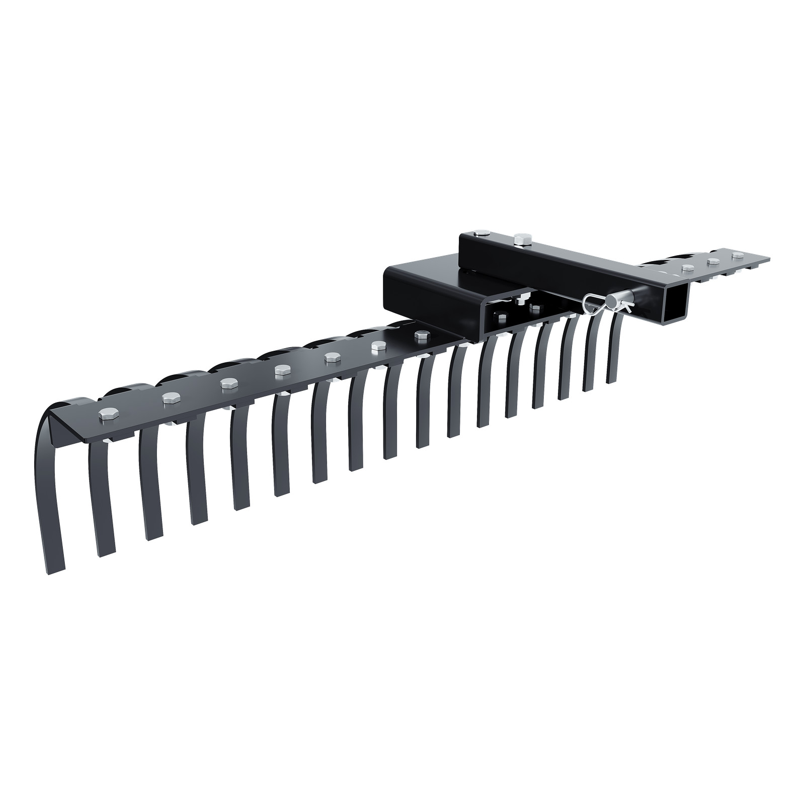 48" Landscape Rake Pine Straw Rake Rock Rake Fits 2" Receiver ATV/UTV Tractors