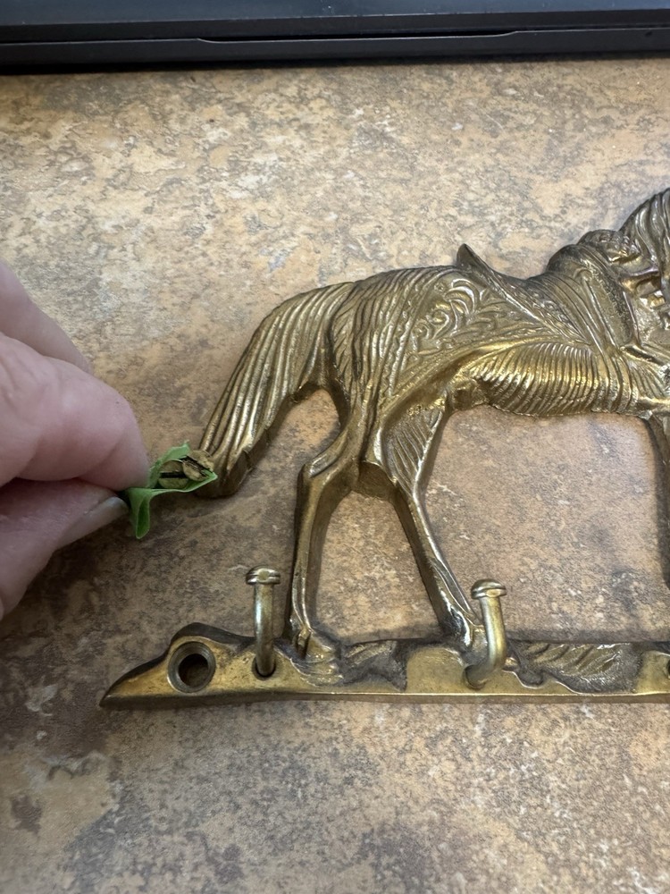 Brass Horse Key Holder