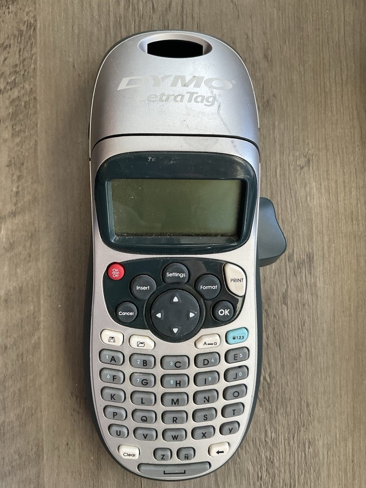 DYMO Portable Printer Handheld Label Maker Black Silver Letratag