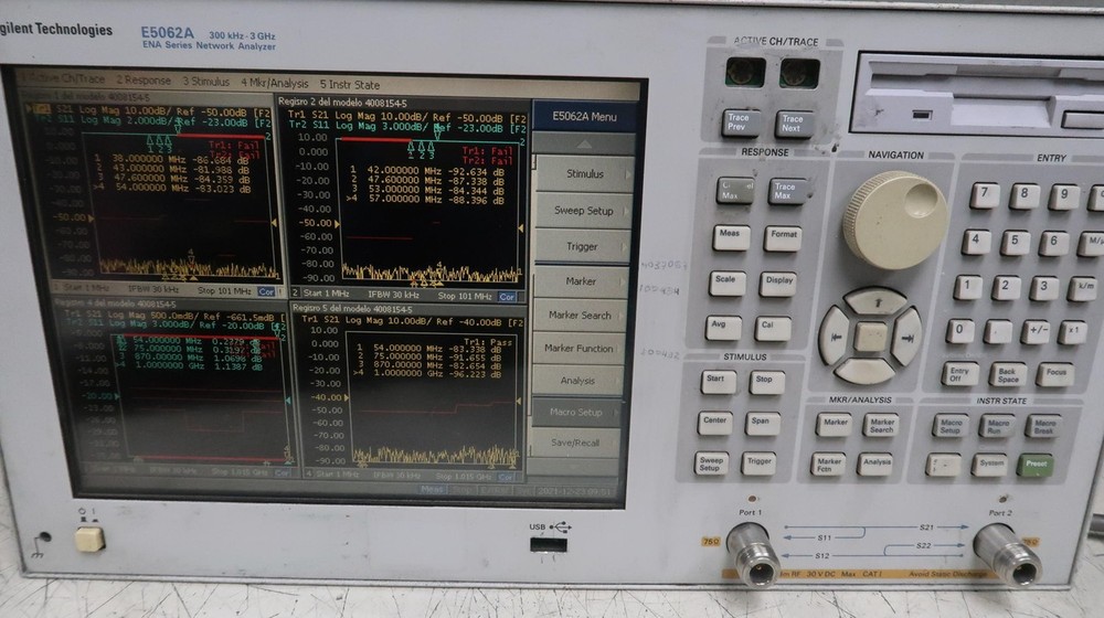 AGILENT E5062A NETWORK ANALYZER M0255