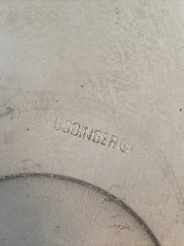 Vintage Godinger Silver Art Grape Leaf Basket Silverplate Fruit Centerpiece