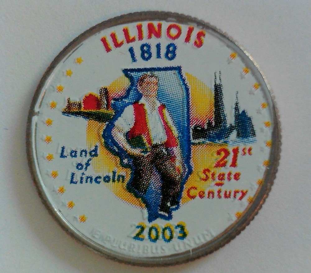 Illinois - 2003 Colorized State Quarter