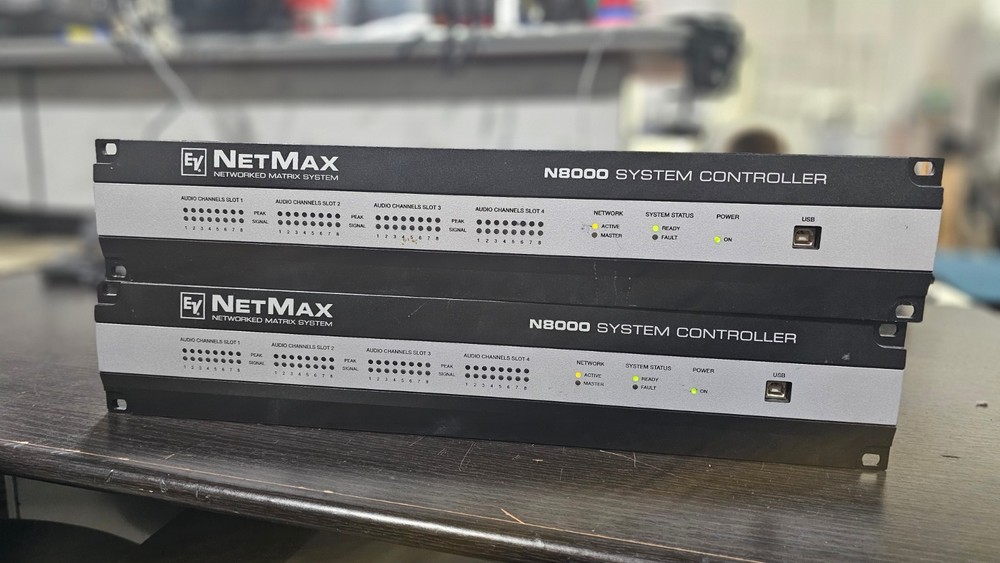 (2) Electro-Voice NETMAX N8000 Digital Matrix Controllers Working Sold as Pair