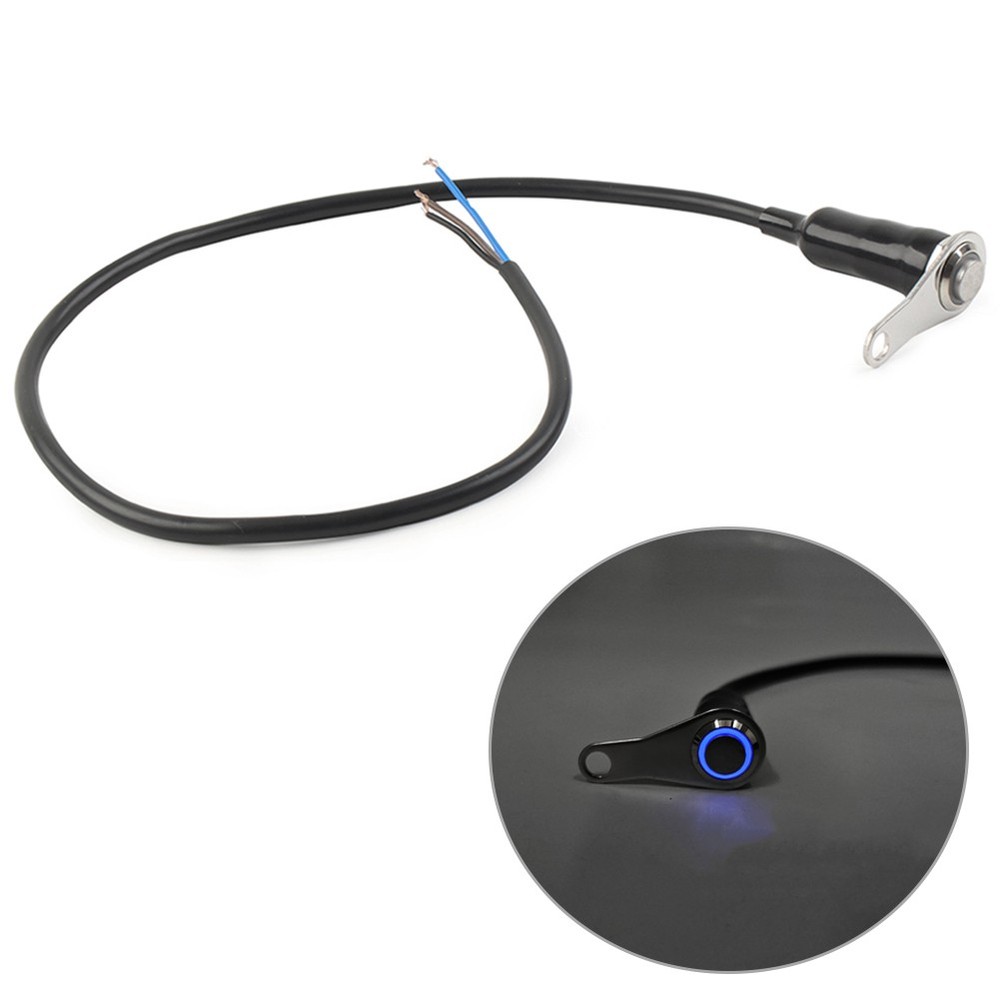 Motorcycle Switch ON/OFF Handlebar Mount Push Button Headlight Self-Return Blue