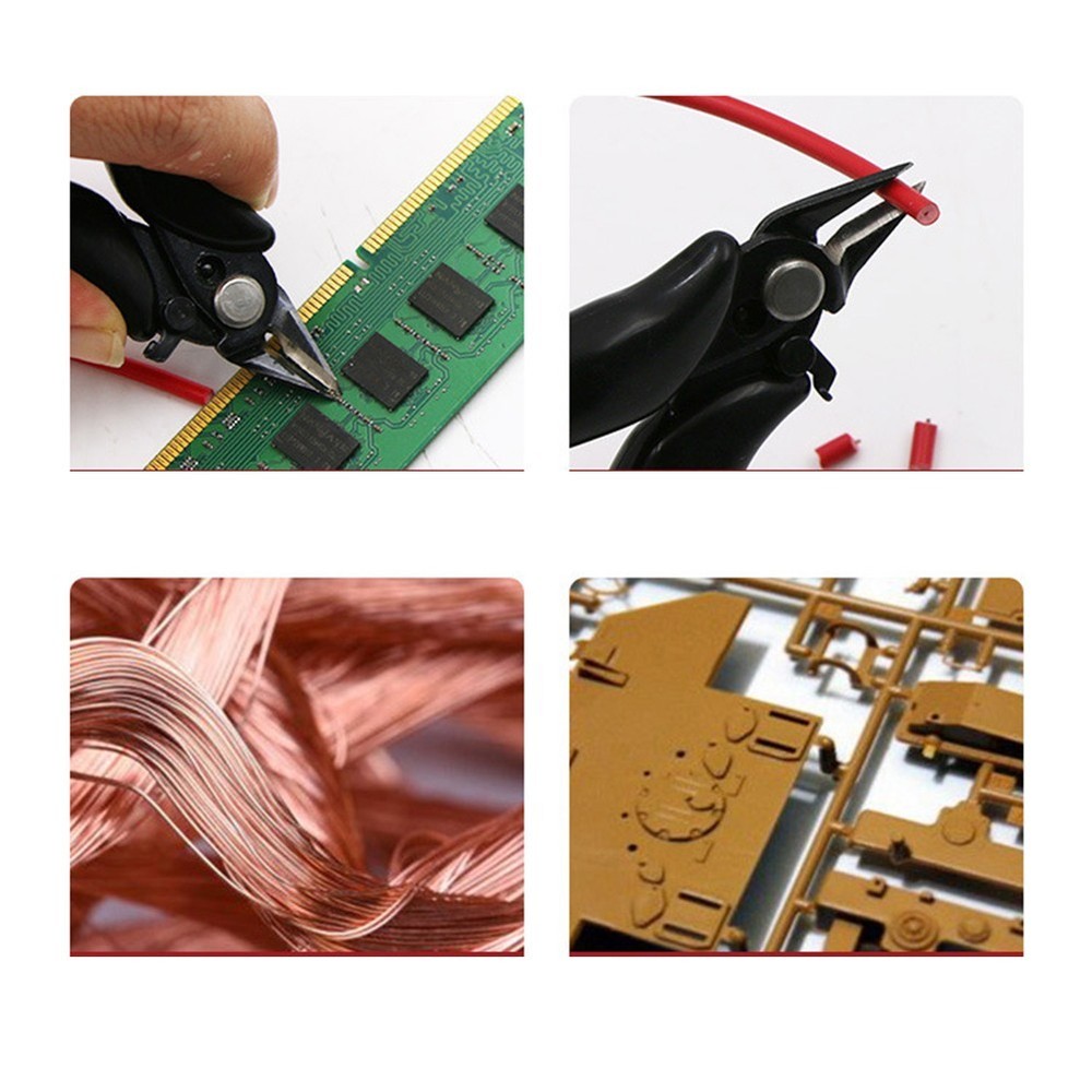 Precise Cuts Electrical Nippers Automatic Rebound Function Comfortable Grip