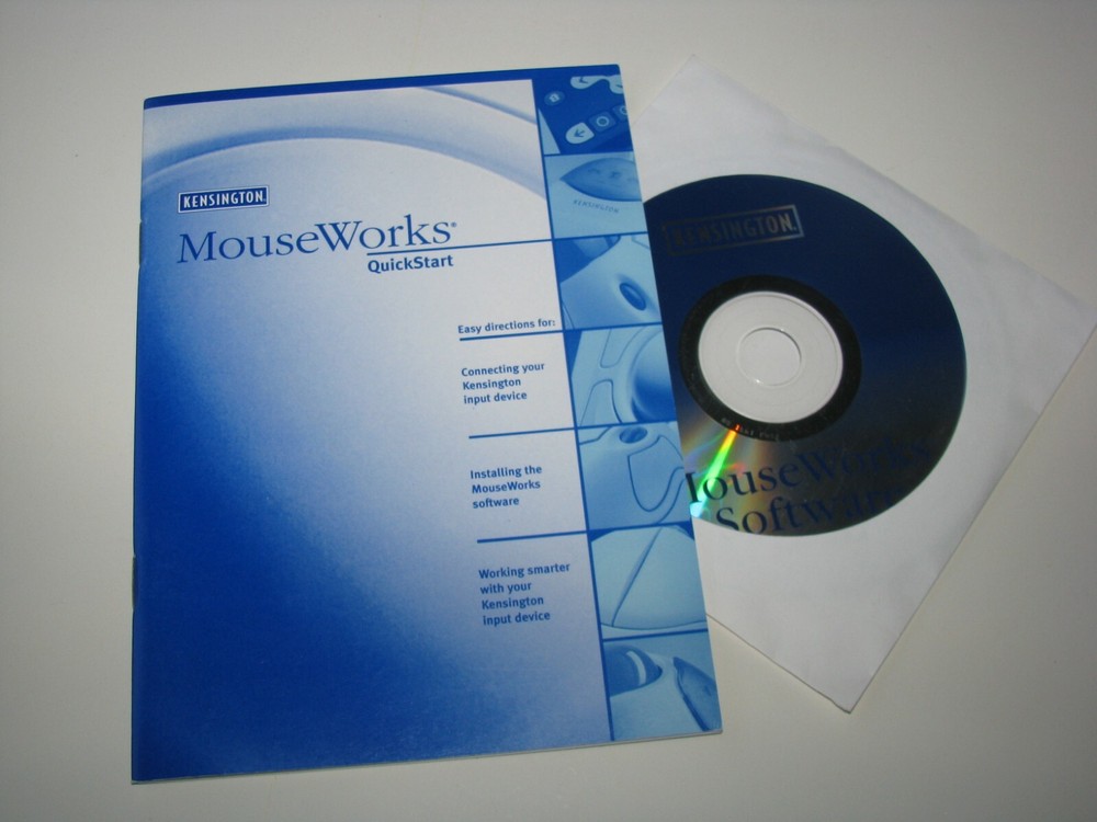 Kensington Computer PC Mouse Works Software 5.2 Driver Disk & Quick Start Guide