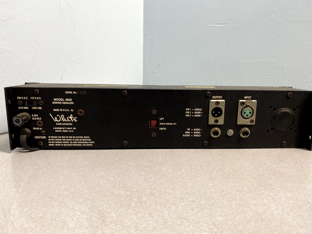 White Instruments Model 4650 Equalizer