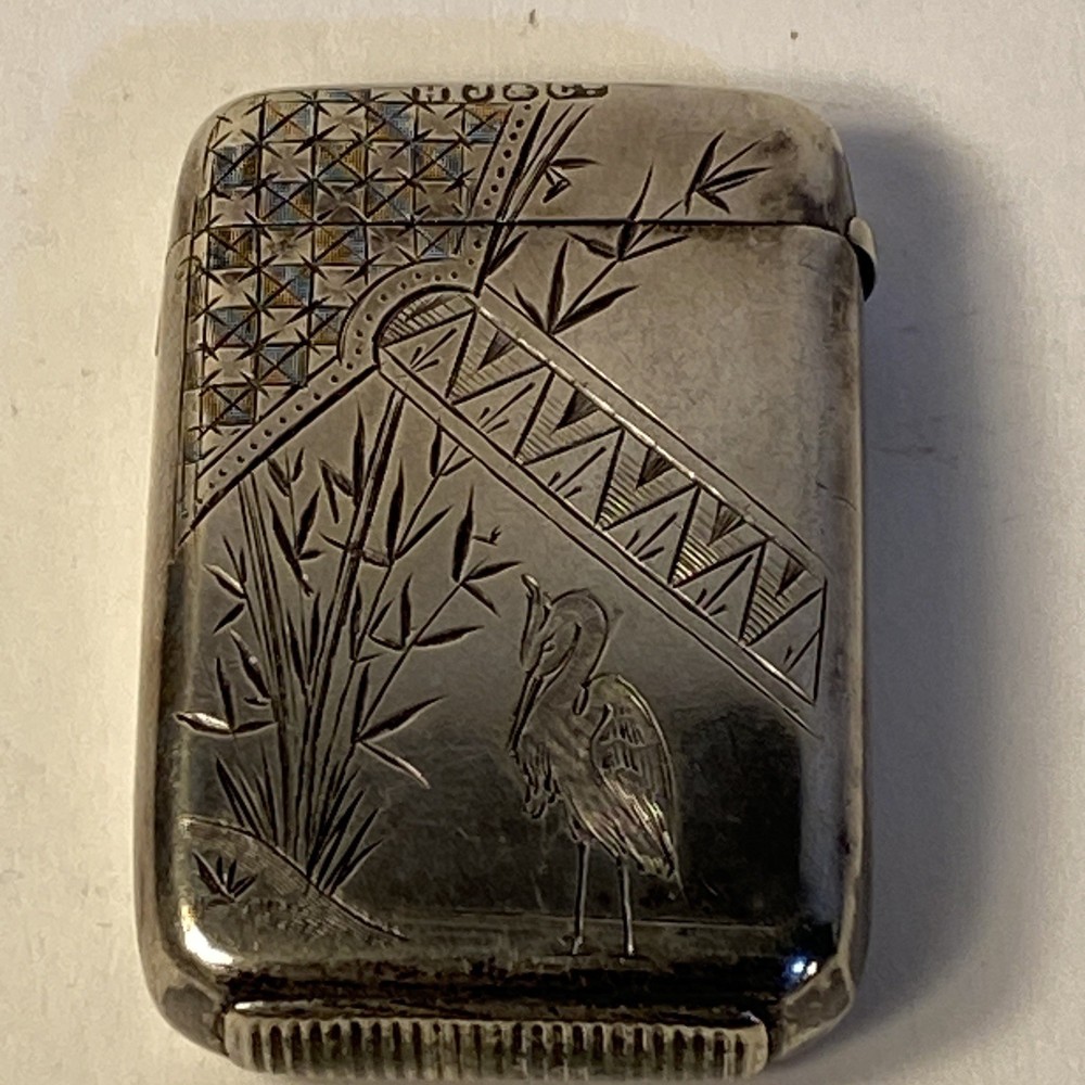 Antique Sterling Silver Match Safe Hallmarked