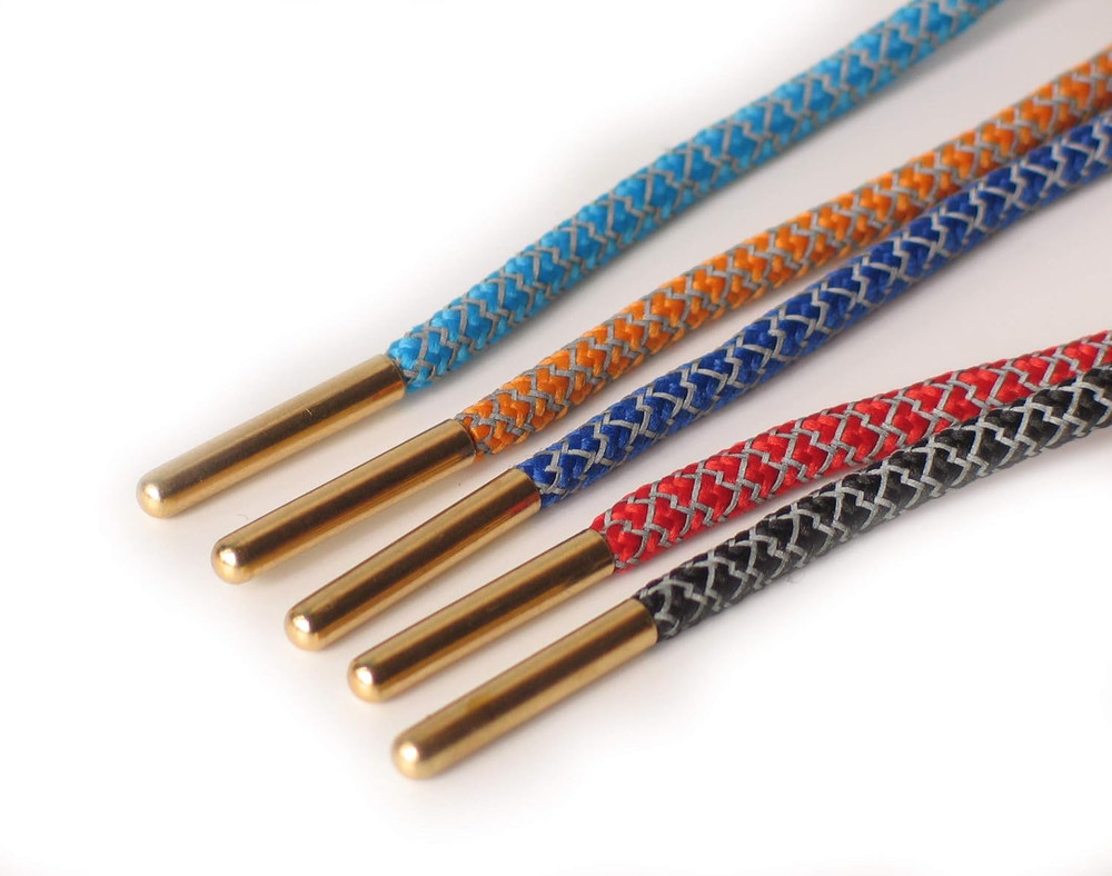 Hoelace Tips Bullet Metal Copper Seamless Smooth Ends Aglets Tips Replacement Sh