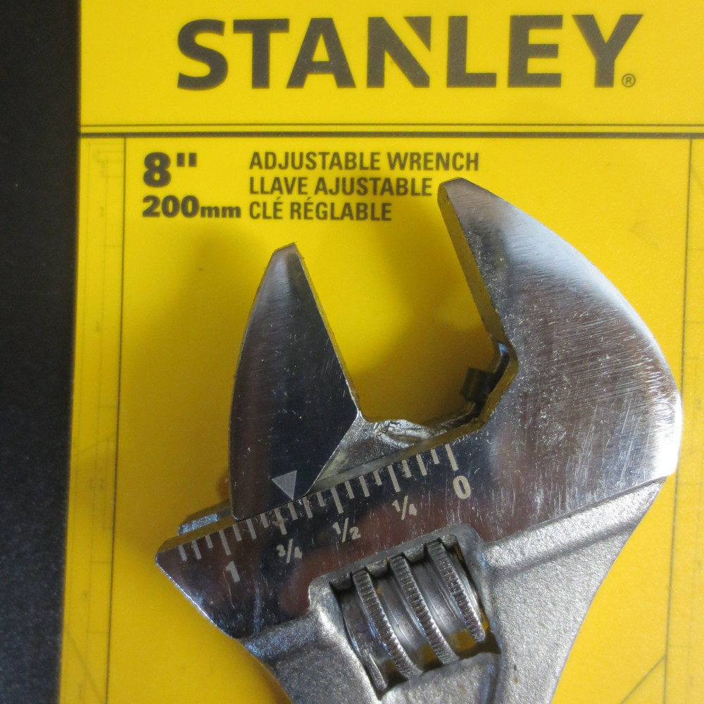 Stanley Adjustable Wrench 87-369, Chrome, 8" - 2 PACK
