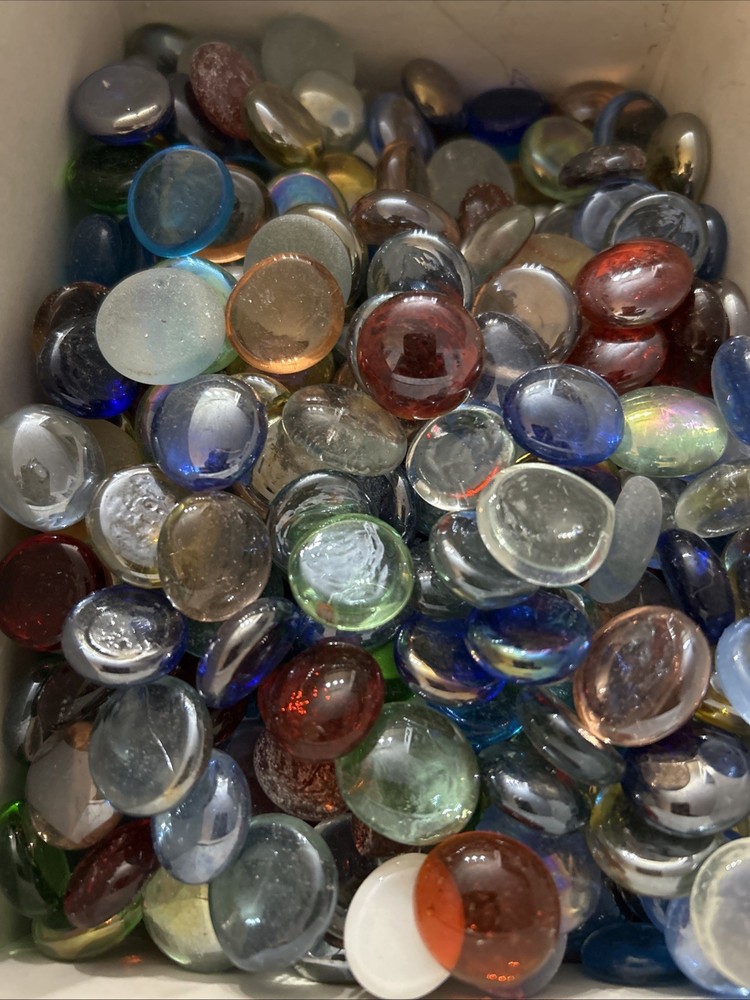Glass Gems Flat Marbles