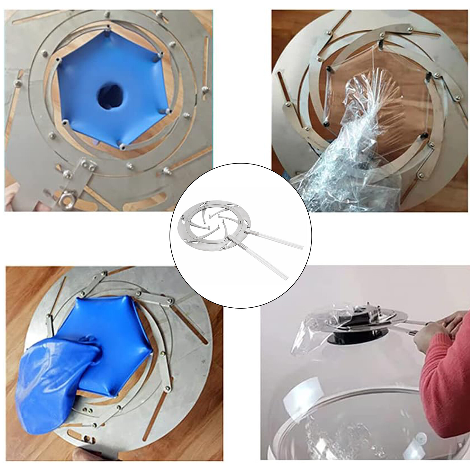 Balloon Stuffer kit Large Transparent Balloon Stuffing Machine with Flower Tube