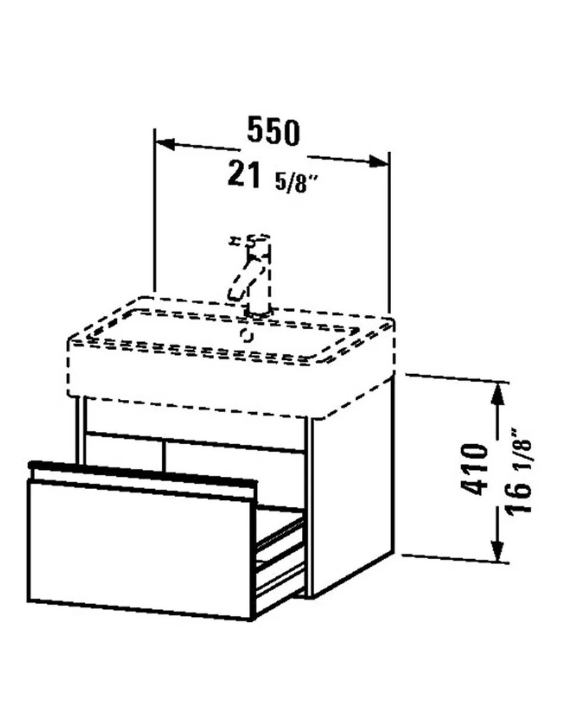 Duravit "Ketho" Floating Bathroom Vanity Unit