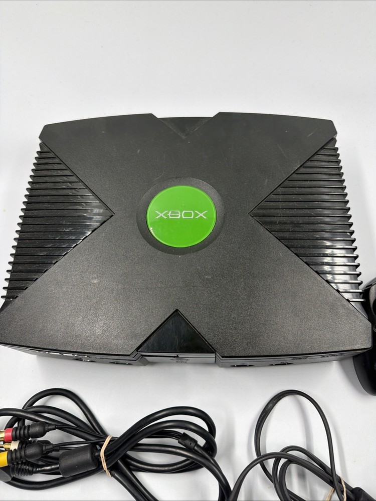 Microsoft Original Xbox - Black Console Complet Cable And One Controller