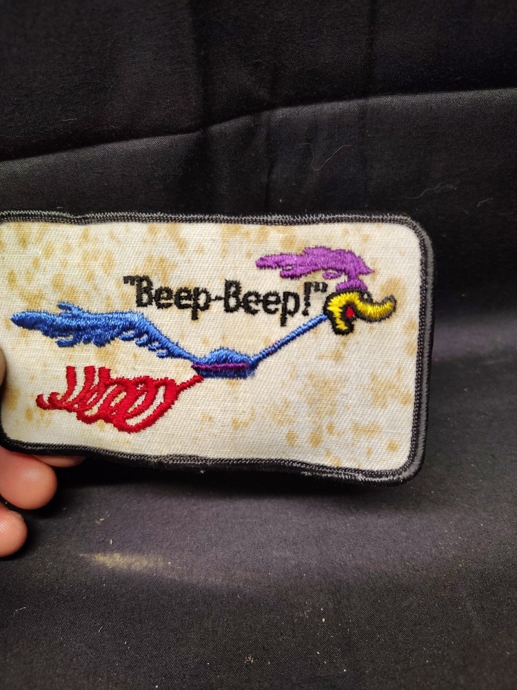 Vintage Mopar Roadrunner Patch Beep Beep 1970