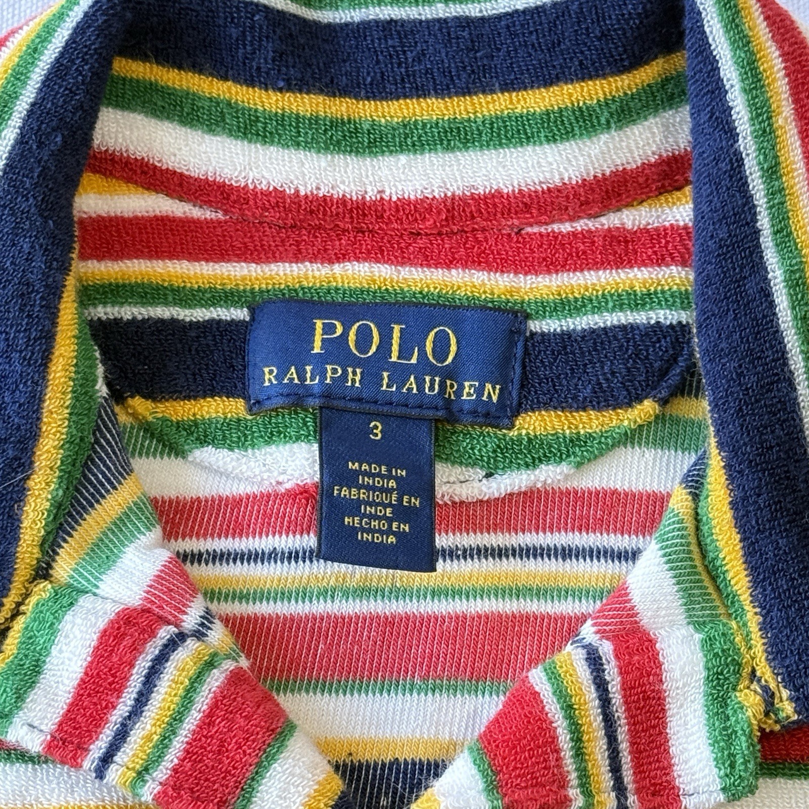Polo Ralph Lauren Kids Toddler striped cotton terry polo shirt and shorts set