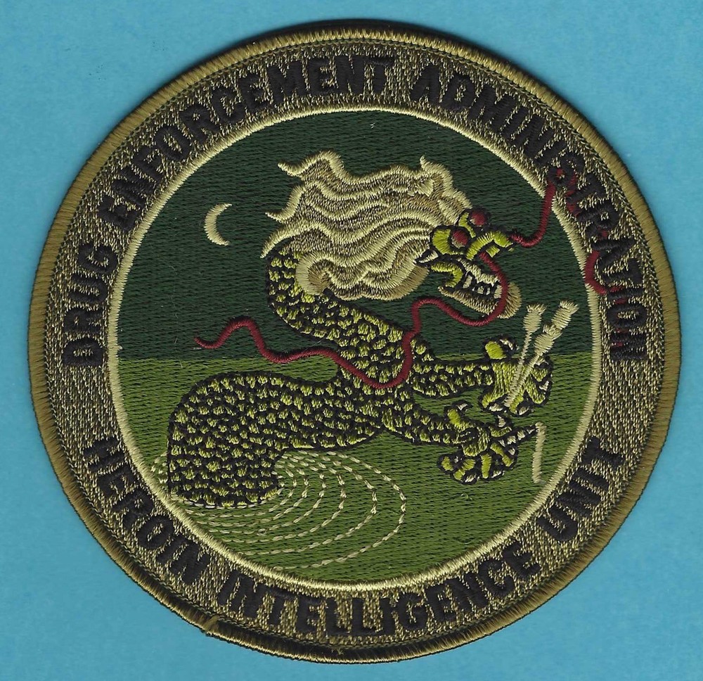 DEA DRUG ENFORCEMENT ADMINISTRATION HEROIN INTELLIGENCE TACTICAL PATCH