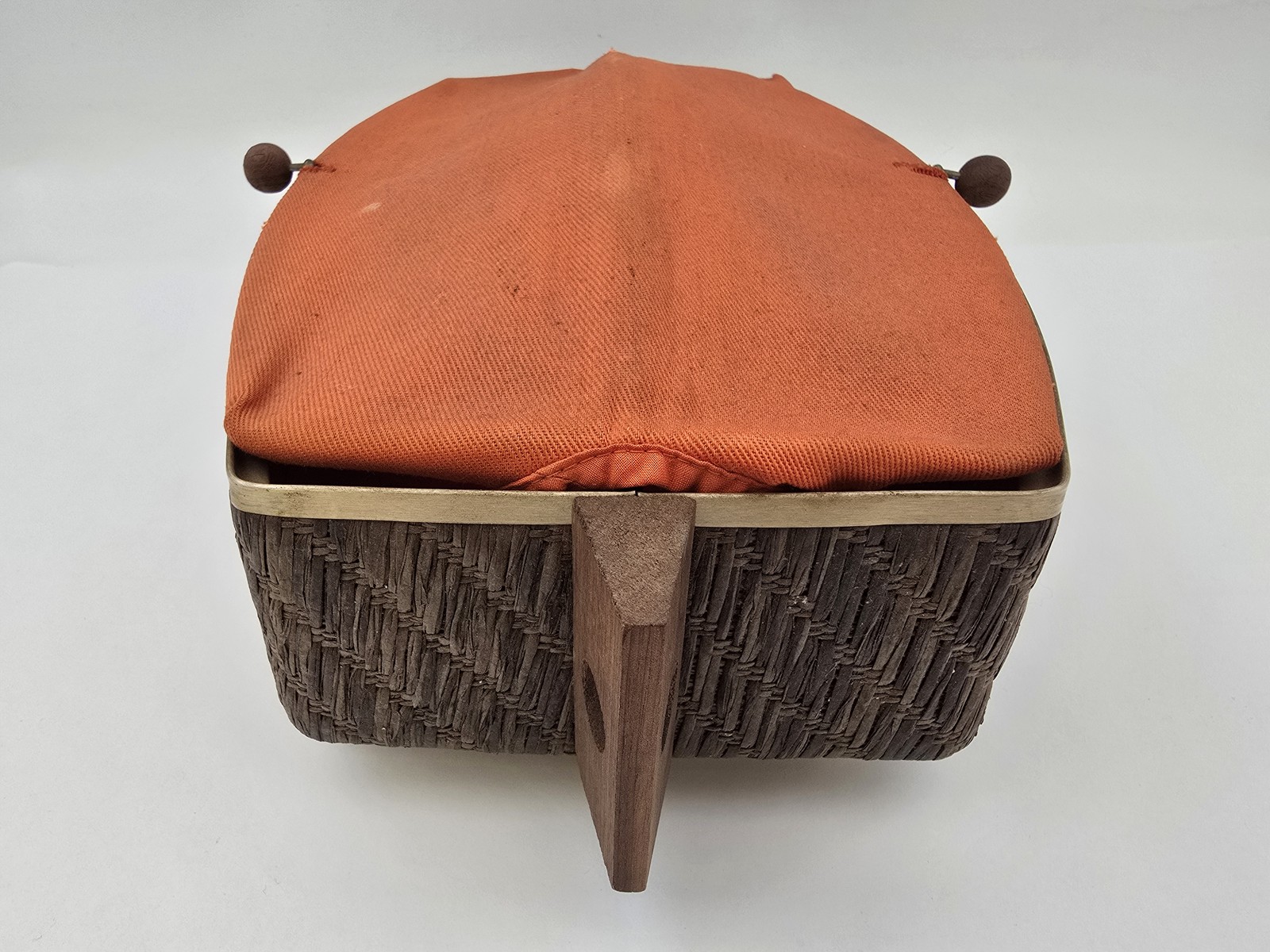 Vintage Salton Hotray WB-5 Bread Bun Warmer Orange Cover Original MCM